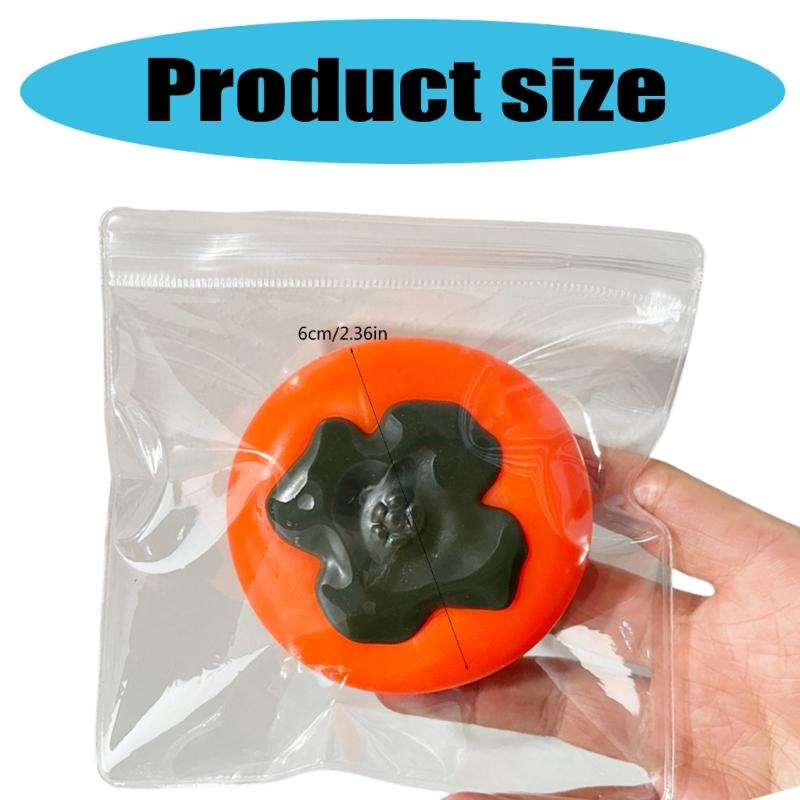 Realistic Fruit Persimmon Squeeze Stress Ball Sensory Decompressing Toy With Slow Rising Safe Toy For Children Adult
