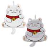 Loop Hand Towel with Hand Cute Maneki Neko Perfect Gift for Opening Business Japanese Hospitality of 2 Left Hand LunacheLunashe Towel, String, Wipe,