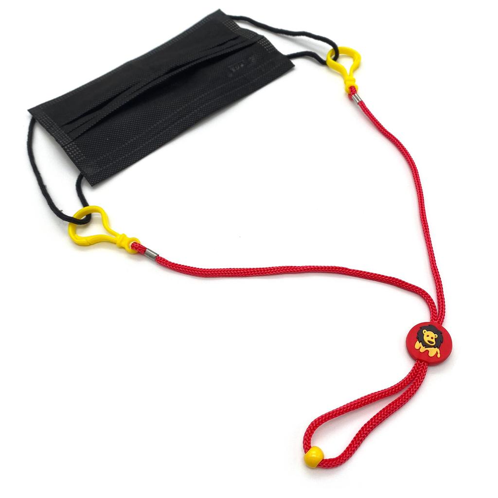 Cross-Border Cartoon Dinosaur & Lion Children's Nylon Mask Lanyard Strap