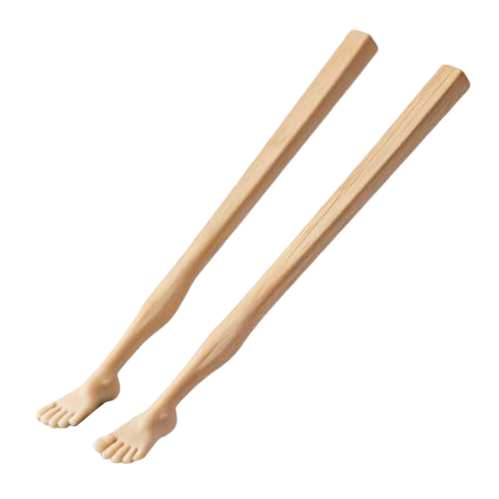 Adult Toe-Shaped Chopstick with Straw Soles of Feet Foot Pad Design Chopsticks for Noodles Novelty Gift Women Men Kitchen
