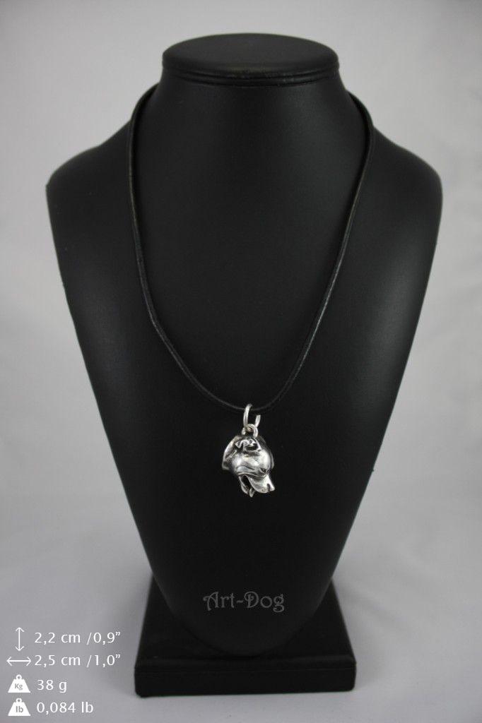 Staffordshire Bull Terrier, Staffy - Dog Necklace In Gift Box, Silver-plated Locket for Dog Fan, Striking Pendant by Art-Dog Brand