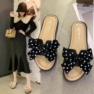Damen-Bogensommerslipper - Modische Sandalen mit weicher Sohle und einem Riemen für Strand, Outdoor und Zuhause.