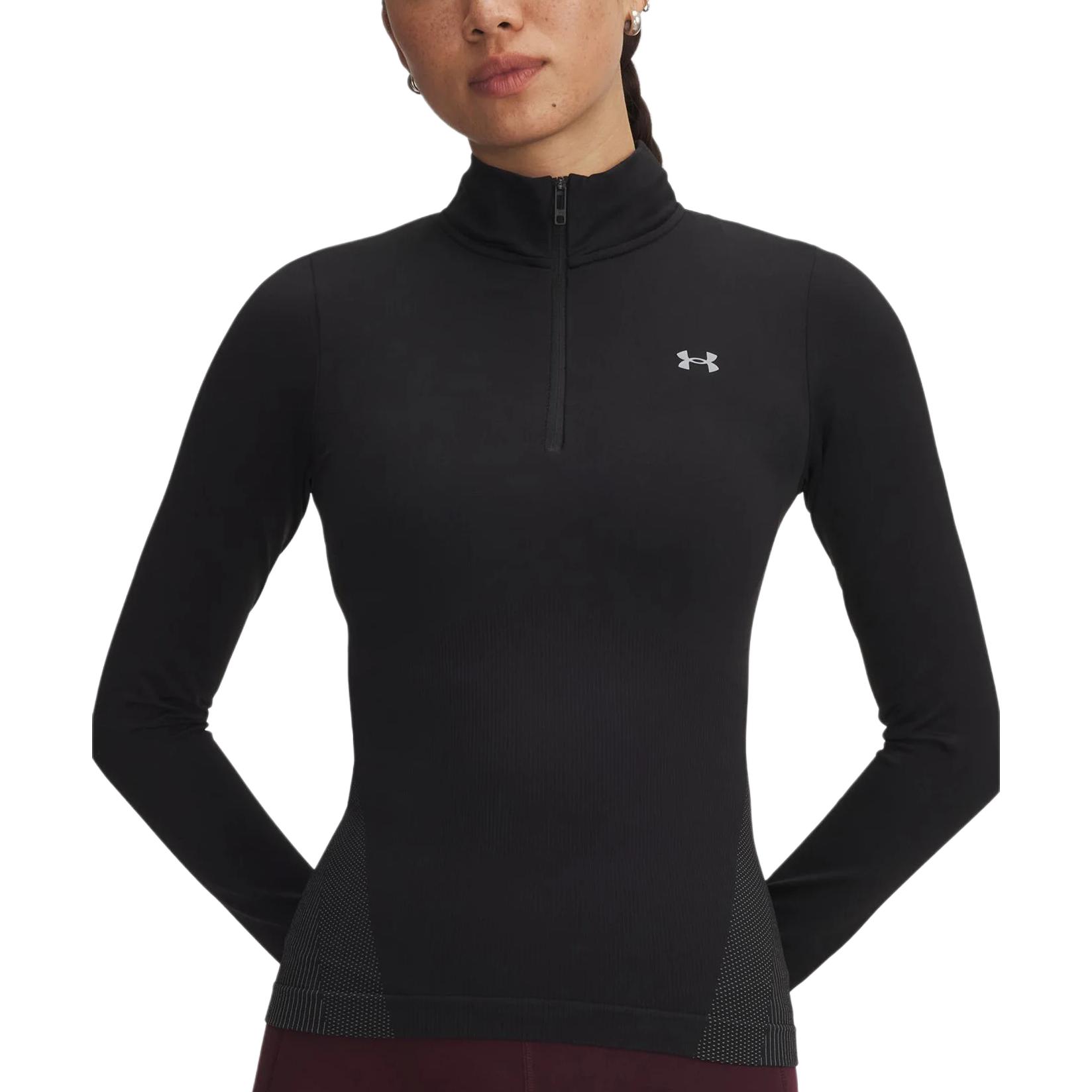 Under Armour Vanish Бесшовный Повседневный Модный Простой Универсальный Топ с Длинным Рукавом Женский 6000644-003 XL