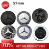 MEF4  GLC 1pcs 57mm Car Front Hood Emblem Badge Bonnet Car Accessories For Mercedes Benz W204 W205 W212 W213 W221 W177 W246 GLA GLC CL