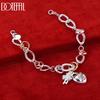 925 Sterling Silver Heart Fashion Bracelet Wedding Jewelry
