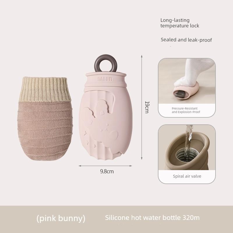 Silicone Hot Water Bottle for Pregnant Women during Childbirth, Small Size, Sealed, Explosion-Proof, Warm Stomach, Protect Neck, Gentle Warmth, Warm