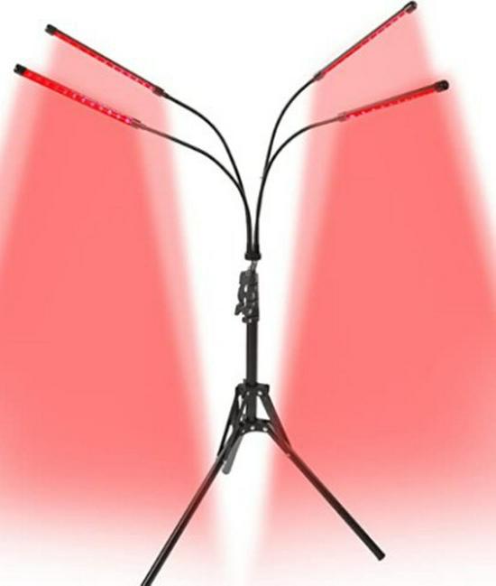 New Custom Floor Stand Lamp - Single/Double Head Red Light Therapy with Timer, 100 Lights