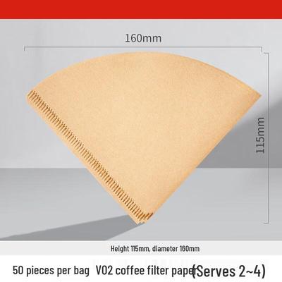 Shang Qi V02 Fächerförmige Kaffeefilterpapiere