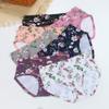 7PCS Plus-Size Women's Printed Triangle Panties Stylish Mid-Waist & High-Waist Designs