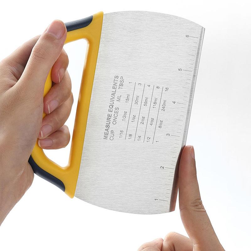 Răzuitoare pentru aluat Cutter pentru patiserie Pâine pentru pizza Tocător pentru prăjituri Răzuitoare pentru bancă din oțel inoxidabil Accesorii pentru coacere Instrumente