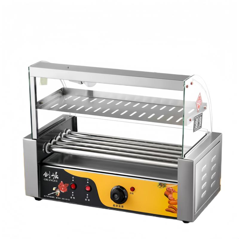 5-Roller Electric Hot Dog & Sausage Roaster