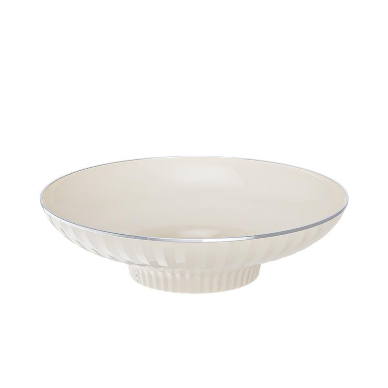 Cream Feng Shui Fruit Plate Living Room Household Coffee Table Light Luxury Fruit Basket Fruit Basin Candy Snack Plate