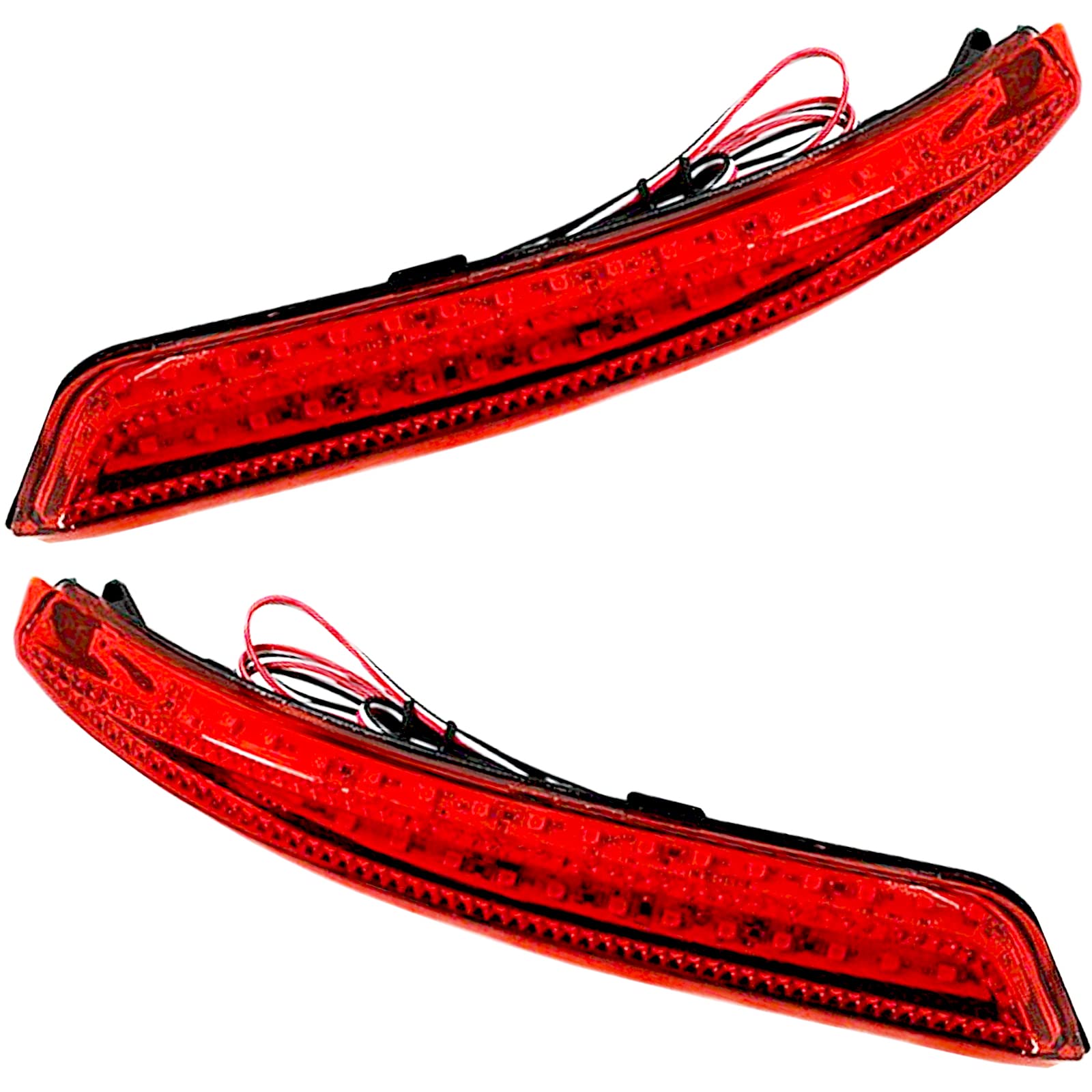 

Универсальные светодиодные лампы-отражатели для Nissan Serena C26 и Elgrand E52, фонари заднего бампера и левый хэтчбек (Правый комплект)