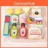 Simulation Wooden Milk Pasta Cheese Flavored Ice Cream Children Set Toys