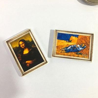 Removable 3D Kitchen Household Home Famous Paintings Practical Home Storage Fridge Sticker Magnetic Stickers Fridge Magnets