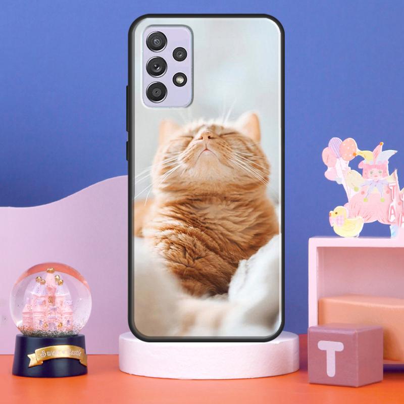 Cute Cat Animals Kitten Case For Samsung Galaxy A54 A34 A14 A15 A35 A55 A16 A26 A36 A56 A52 A12 A32 A13 A33 A53 A17