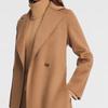 ELLASSAY Women's Large Lapel Belted Wool Coat