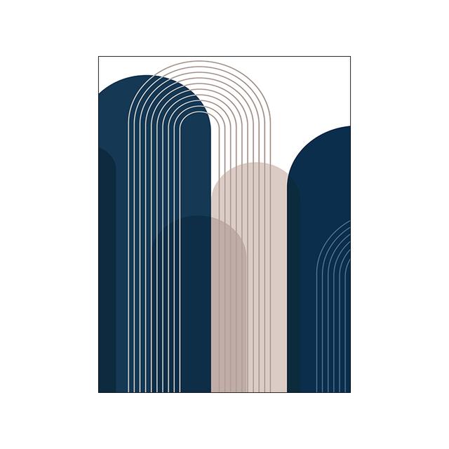 Abstract Geometry Picture Canvas Painting Wall Art Minimalist Line Poster and Print for Modern Home Decor Living Room Design