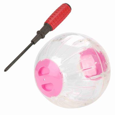 18,5 cm Nuova Moda Plastica Piccolo Animale Domestico Criceto Gerbillo Giocattolo Corsa Attività Palla Esercizio(Rosa)