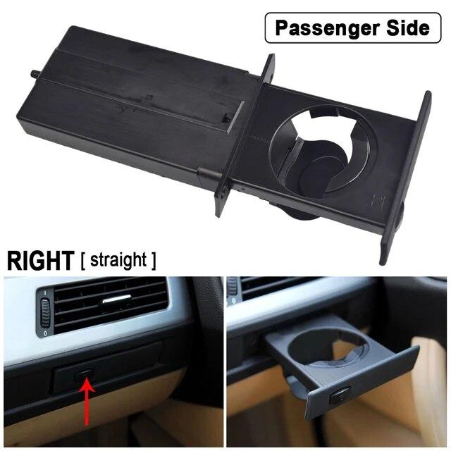 Suporturi negre pentru mașină față stânga dreapta Suport pentru pahare Suport pentru băuturi pentru BMW E60 E61 Seria 5 2003-2010 șofer 51459125622 51459125626