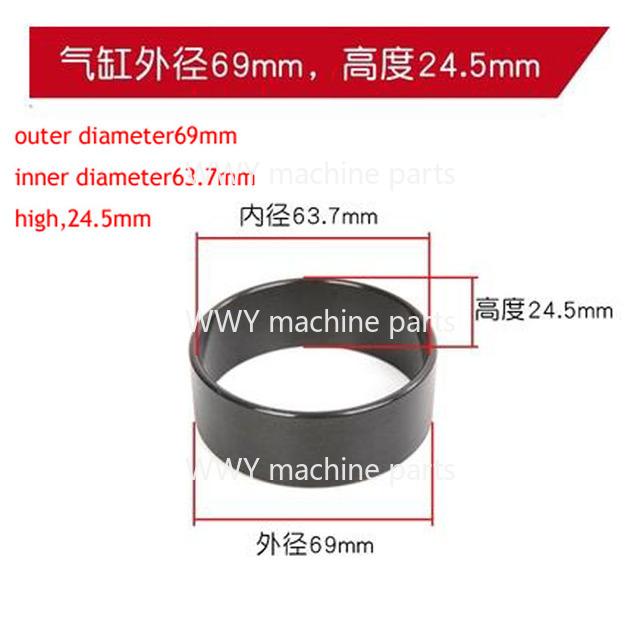 Cap Compresor Aer Silențios Fără Ulei Bol Cilindru Cămașă Cilindru Aliaj Aluminiu Placă Supape Placă Fier Biela