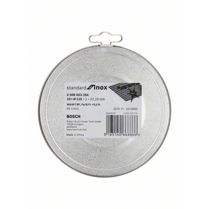 Disques à tronçonner pour l'inox et le métal - bosch - ø115mm x 1mm