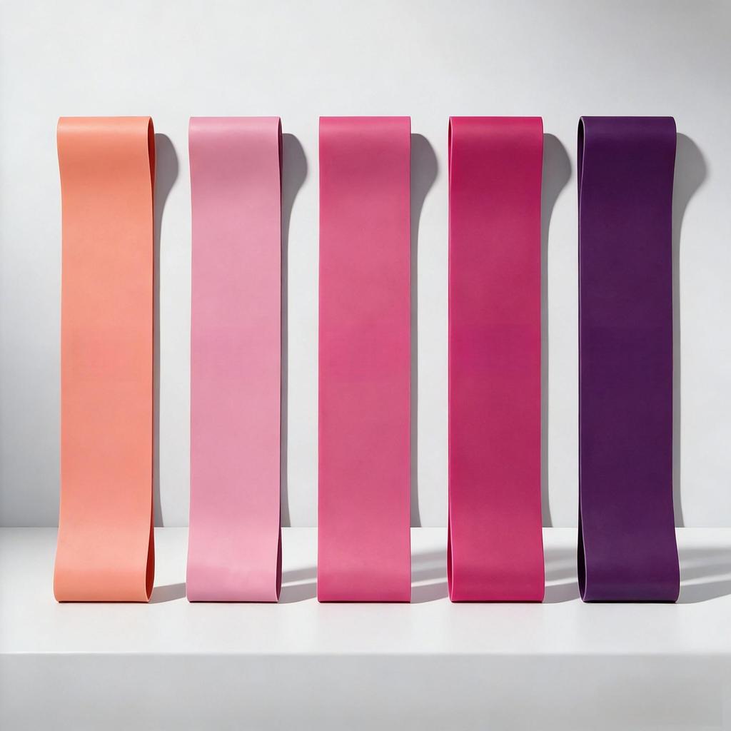 Maika Yoga Fitness Gradient Color Resistance Band for Buttocks Training and Stretching