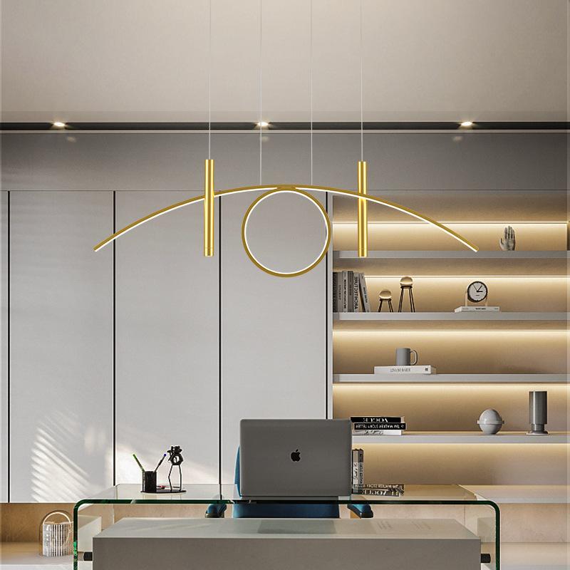 Modern Minimalist Dining Room Chandelier Nordic Long Style Household Pendant Light For The Kitchen Light Creative Design Led