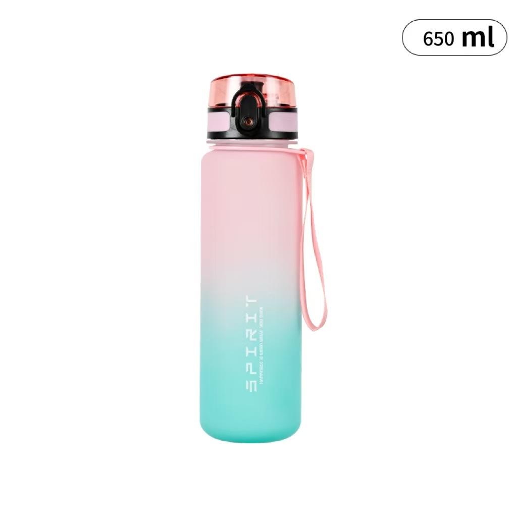 Large Capacity Sports Water Cup Plastic Anti-fall Outdoor Portable Space Cup Student Fitness Water Cup