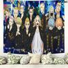 Tokyo Revengers Wall Tapestry Aesthetic Wall Hanging Printed Fabric Blanket Decorative Tapestries for Bedroom Living Room Home Decor