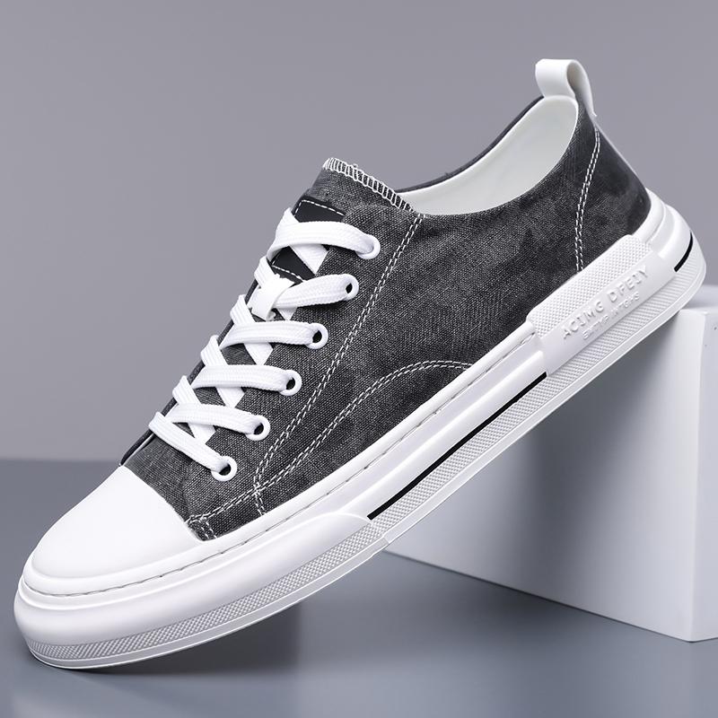 Fashion Street Style Casual Sneakers for Men Stylish Designer Canvas Shoes Outdoor All-match Male Leisure Walk Walking Footwear Trainers