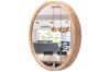 LEJA Miroir mural rond de salle de bain 375 bois CHÊNE pour le couloir salon STYLÉ
