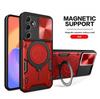For Ssmsung Galaxy M15 M35 M55 5G Case Slide Lens Protect Armor Phone Case For Samsung M 15 35 55 Magnetic Ring Stand Back Cover