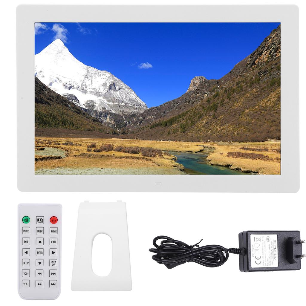15.4in HD Digital Photo Frame 1280x800 Resolution Support MP3 MP4 Image Playback