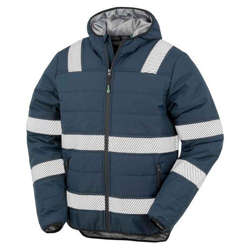 Result Genuine Recycled Unisex Adult Ripstop Hi-Vis Padded Jacket