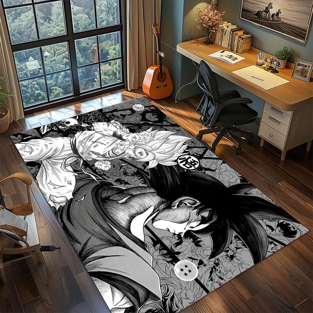 Dragon Ball!Rug Carpet Large Area Rug Non Slip Washable Floor Mat Gamer Room Bedroom Home Decor