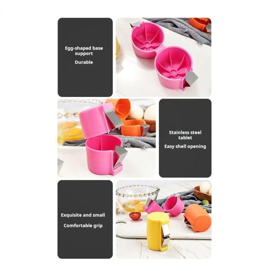 2Pcs Egg Egg Shell Opener Opener Tool for Clean Cracking Handheld Eggshell Cutter