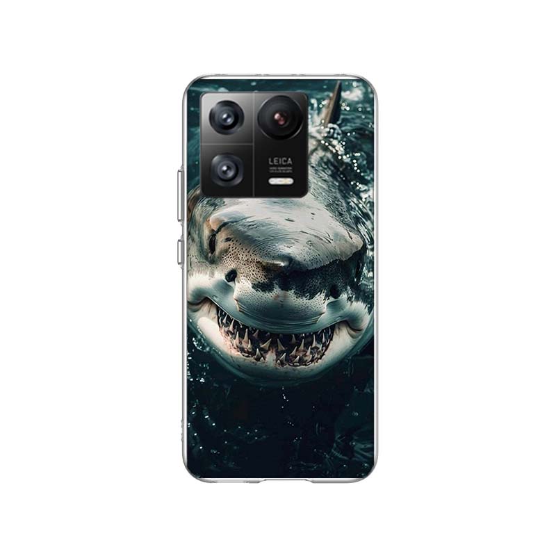 The Mouth of the Deep Sea Evil Shark Phone Case For Xiaomi Poco F7 Ultra X7 X6 M8 M7 M6 M4 M3 Pro X4 Mi 15 15T 14 14T 12T 12S 10
