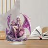 Artistic 2D Flat Dragon Beauty Woman Acrylic Statue Nontoxic Decorative Piece Ornament For Living Room Office Desktop
