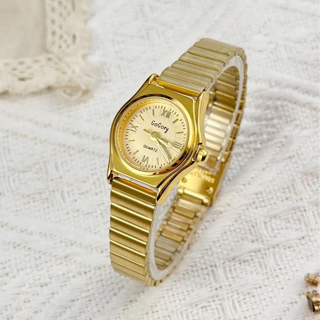 Luxus Goldener Quarz Uhr Edelstahl Armband Armbanduhren für Männer Frauen Weiblich Männlich Relogio Masculino Uhr Dropshipping