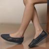Fashion 2025 Embroidery Flower Design Loafers Women Fashion Light Breathable Mesh Mules Flat Shoes Shallow Mouth Non Slip Ballet Shoes