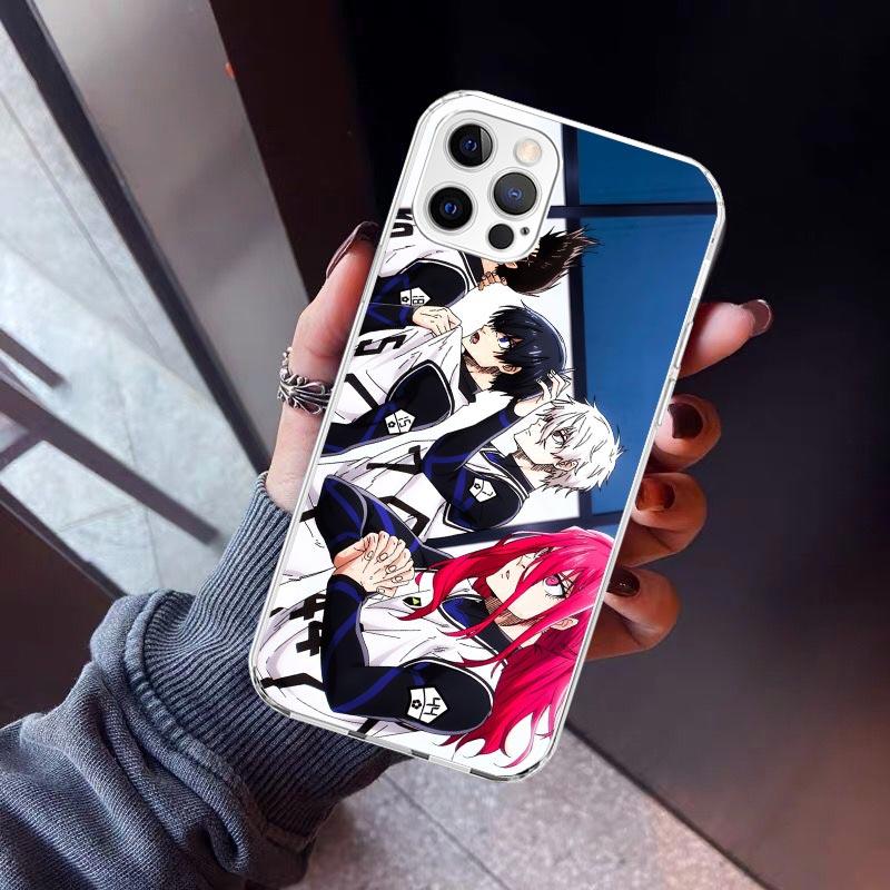 

Blue Lock Isagi Yoichi Phone Case For iPhone 17 Air 16 15 Pro Max 14 Plus 13 Mini 12 11 Cover 7 8 SE Silicone Shell Print Fundas iPhone 14 Pro