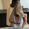 Retro Fashion Leopard Print Tote Bag Autumn and Winter New Fashion Leopard Print Shopping Bag Underarm Bag Simple Casual Shoulder Bag