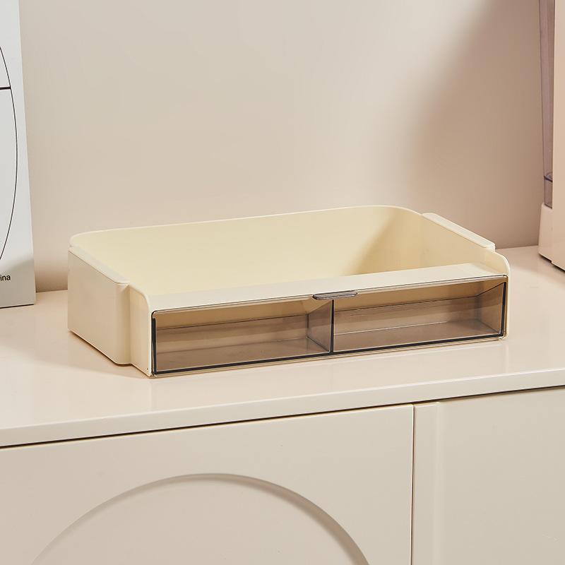 

Coffee Storage Box Desktop Tea Set Office Pantr Tea Bar Cup Storage Shelf on The Table Multi Layer Rack Decorative Ornament
