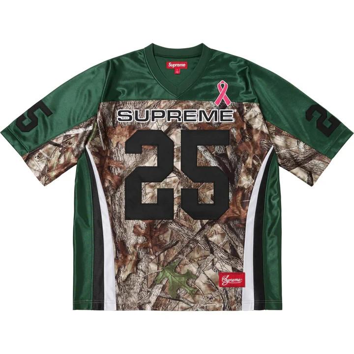 Футболка Supreme Зеленая в поддержку осведомленности о раке молочной железы XL