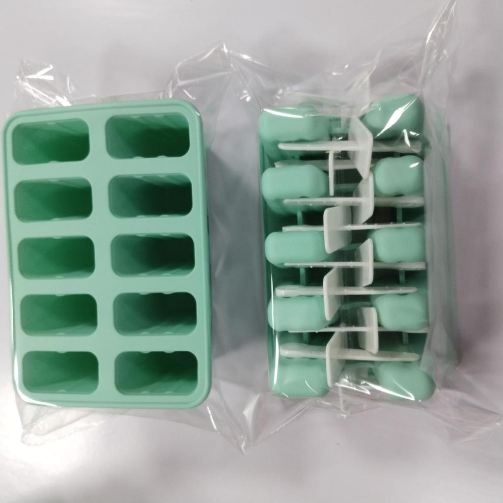 Silicone Ice Cream & Popsicle Mold - 12, 10, 6, 4 Cavities for DIY Treats