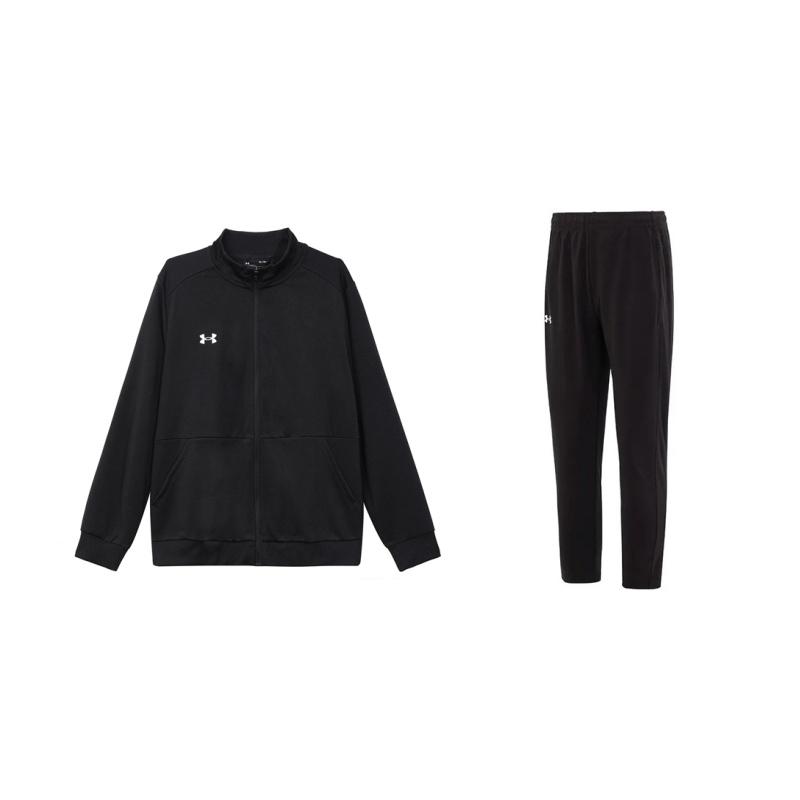 Under Armour Solid Color Windproof Outdoor Warm Fashion Comfortable Lightweight Simple Long Pants Casual Sports Suit 23600703-001+23600304-001