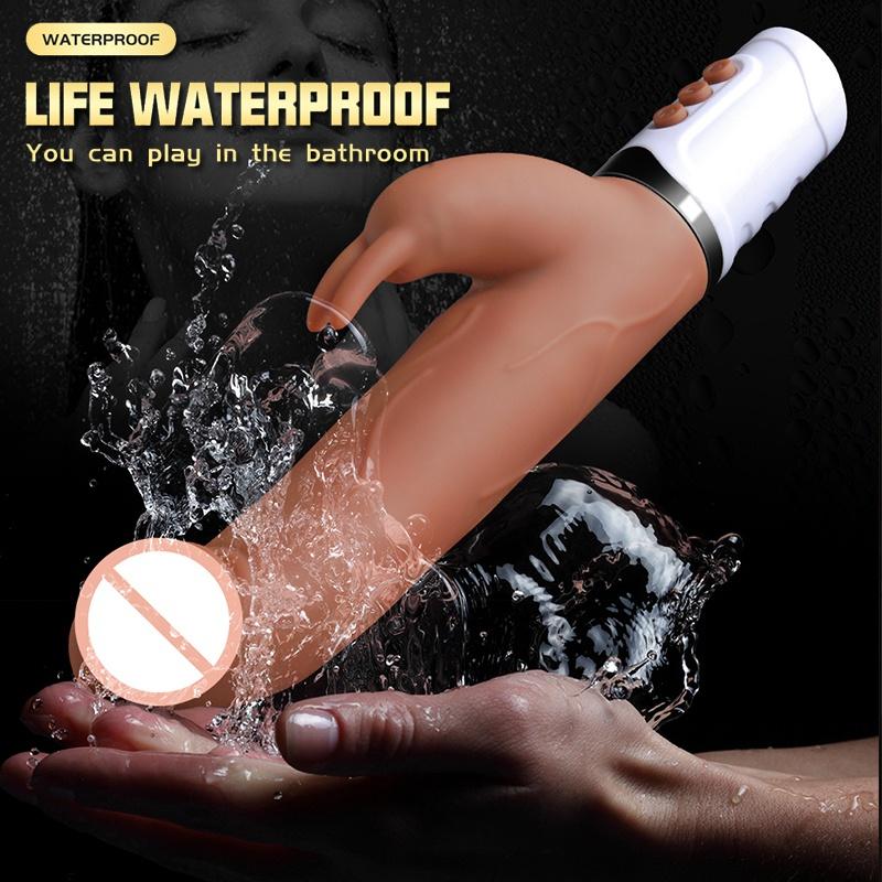 Teleskopický vibrátor dildo pro ženy Stimulátor klitorisu Hračka pro dospělé Erotický sexuální automat Produkty Žena Vagina Strapon Masturbátor Orgasmus
