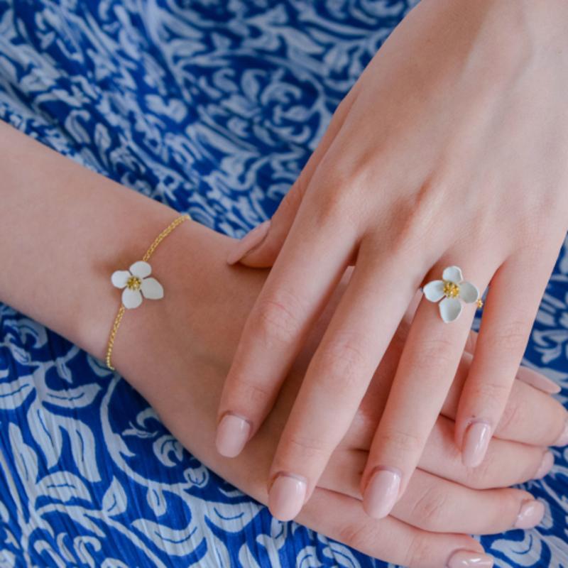 Dana Burton Petite Bianca Flower Bracelet