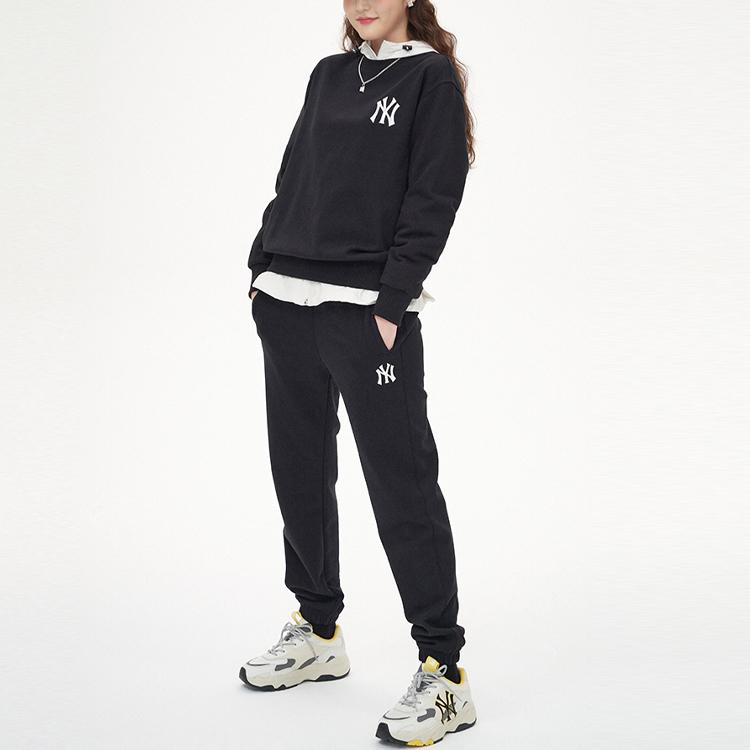 New MLB Knitted Sports Pants Unisex Black 3APTD0114-50BKS